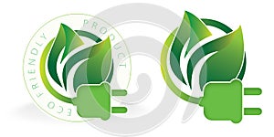 Eco Friendly Electricity Logo Solar photo