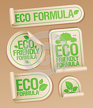 Eco friendly formula stickers
