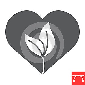 Eco Friendly glyph icon