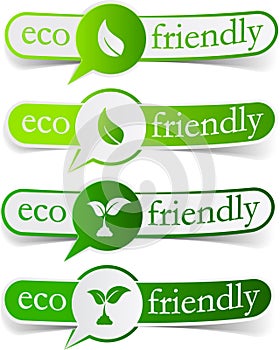 Eco friendly green tags.