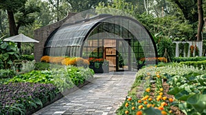 Eco-Friendly Greenhouse Construction: Sustainable Solutions for a Greener Tomorrow. photo