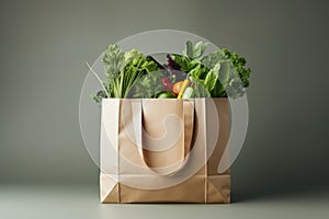 Eco-Friendly Grocery Bag with Fresh Produce Mockup