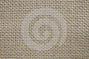 Eco-friendly hessian fabric close up