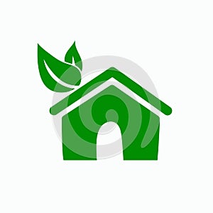 Eco friendly home logo icon vector illustration