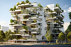 Eco-friendly housing block of flats 2 photo