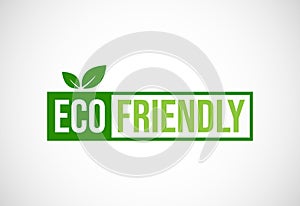 Eco friendly icon. Eco friendly and organic labels sign. Healthy natural product label design vector illustration