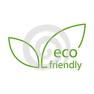 Eco friendly icon vector for graphic design, logo, website, social media, mobile app, UI illustration