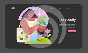 Eco-friendly Lifestyle concept. Vector