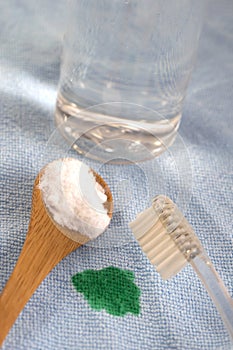 Eco-friendly natural cleaners - baking soda and homemade vinegar