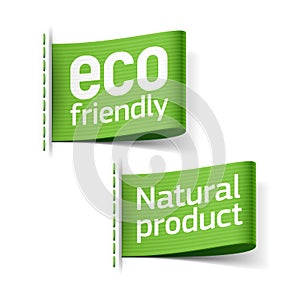 Eco friendly and Natural product labels