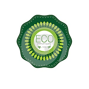 Eco Friendly Organic Natural Product Web Icon Green Logo