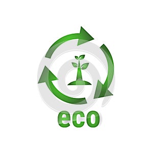 Eco Friendly Organic Natural Product Web Icon Green Logo