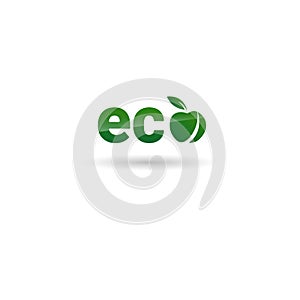 Eco Friendly Organic Natural Product Web Icon Green Logo