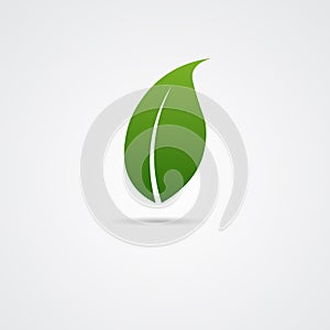 Eco Friendly Organic Natural Product Web Icon Green Logo