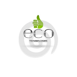 Eco Friendly Organic Natural Product Web Icon Logo