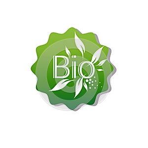 Eco Friendly Organic Natural Product Web Icon Logo