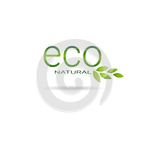 Eco Friendly Organic Natural Product Web Icon Logo