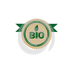 Eco Friendly Organic Natural Product Web Icon Retro Logo