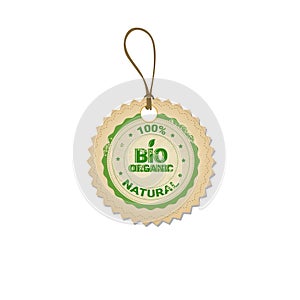 Eco Friendly Organic Natural Product Web Icon Tag Logo