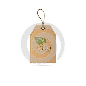 Eco Friendly Organic Natural Product Web Icon Tag Logo