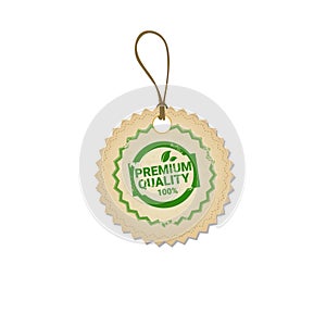 Eco Friendly Organic Natural Product Web Icon Tag Logo