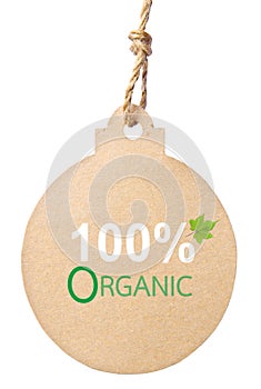 Eco friendly tag, 100% organic.