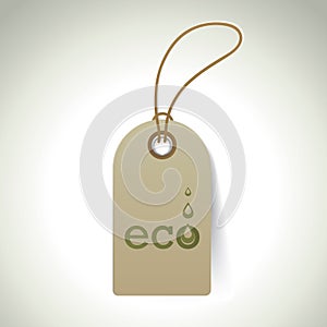 eco friendly tag. Vector illustration decorative design