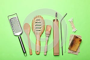 Eco-friendly  tools for  personal hygiene and self-care