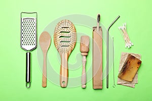 Eco-friendly  tools for  personal hygiene and self-care