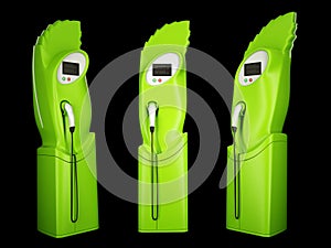 Eco friendly transport: charging stations for electric autos