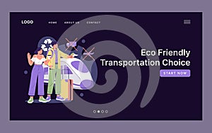 Eco Friendly Transportation Choice Vector