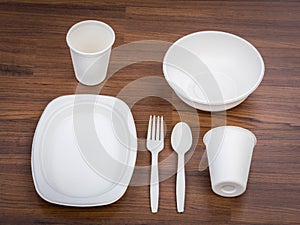 Eco friendly Unbleached plant fiber dishware set