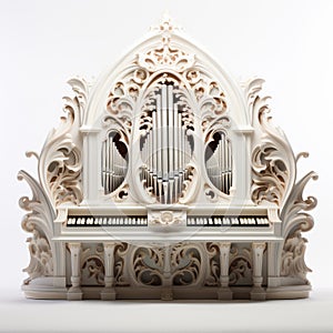 Eco-friendly Victorian Gothic Organ Sculpture By Josef Capek