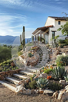 eco friendly Xeriscaping in Desert Home photo