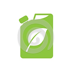 Eco fuel icon or logo vector template