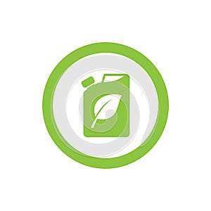 Eco fuel icon or logo vector template