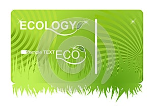 Eco green business card