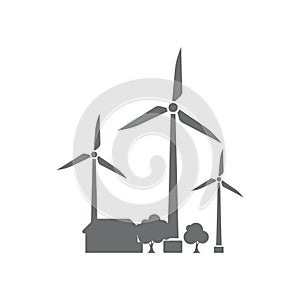 eco green energy icon design illustration