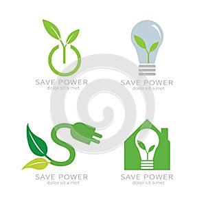 Eco green leaf . Ecology green icon.