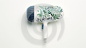 eco hair dryer on white background