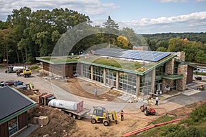 Eco-House Construction Ã¢â¬' Sustainable Building in Progress