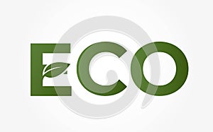 Eco icon. eco friendly, ecology and environment symbol. vector color image