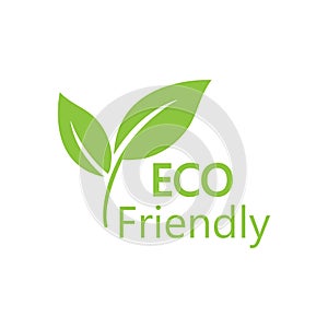 Eco icon. Eco friendly sign. Vector illustration, flat design