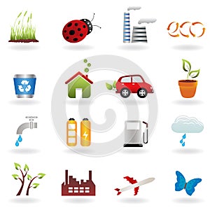 Eco icon set