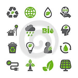 Eco icon set