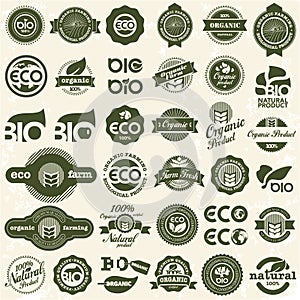 Eco icons. Ecology signs set.