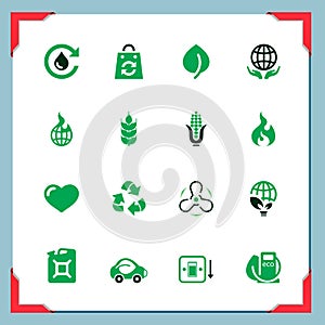 Eco icons | In a frame series