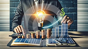 Eco-Innovative Strategies: The Fusion of Finance and Solar Power: Renewable Resources and Revenue