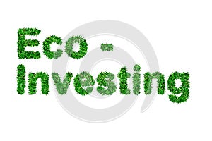 Eco-Investing Grass Text