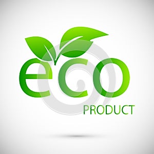 Eco label or logo. Set of healthy natural, organic product badges. Vector